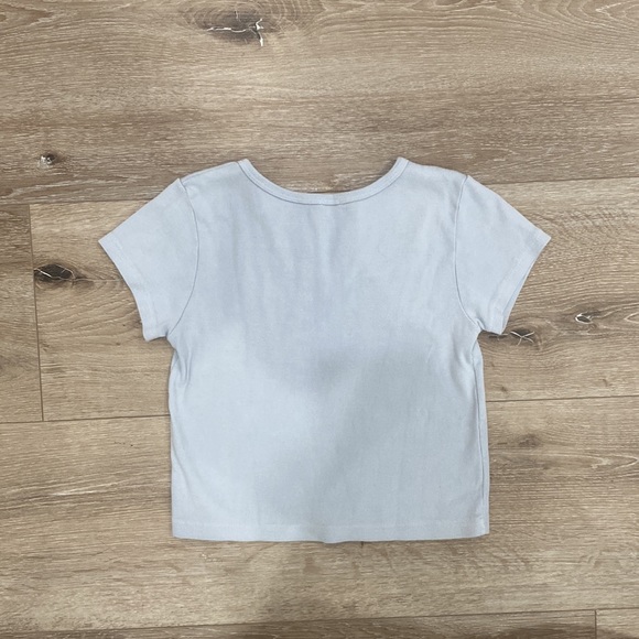 BRANDY MELVILLE Light Blue Crop Top - Picture 4 of 6
